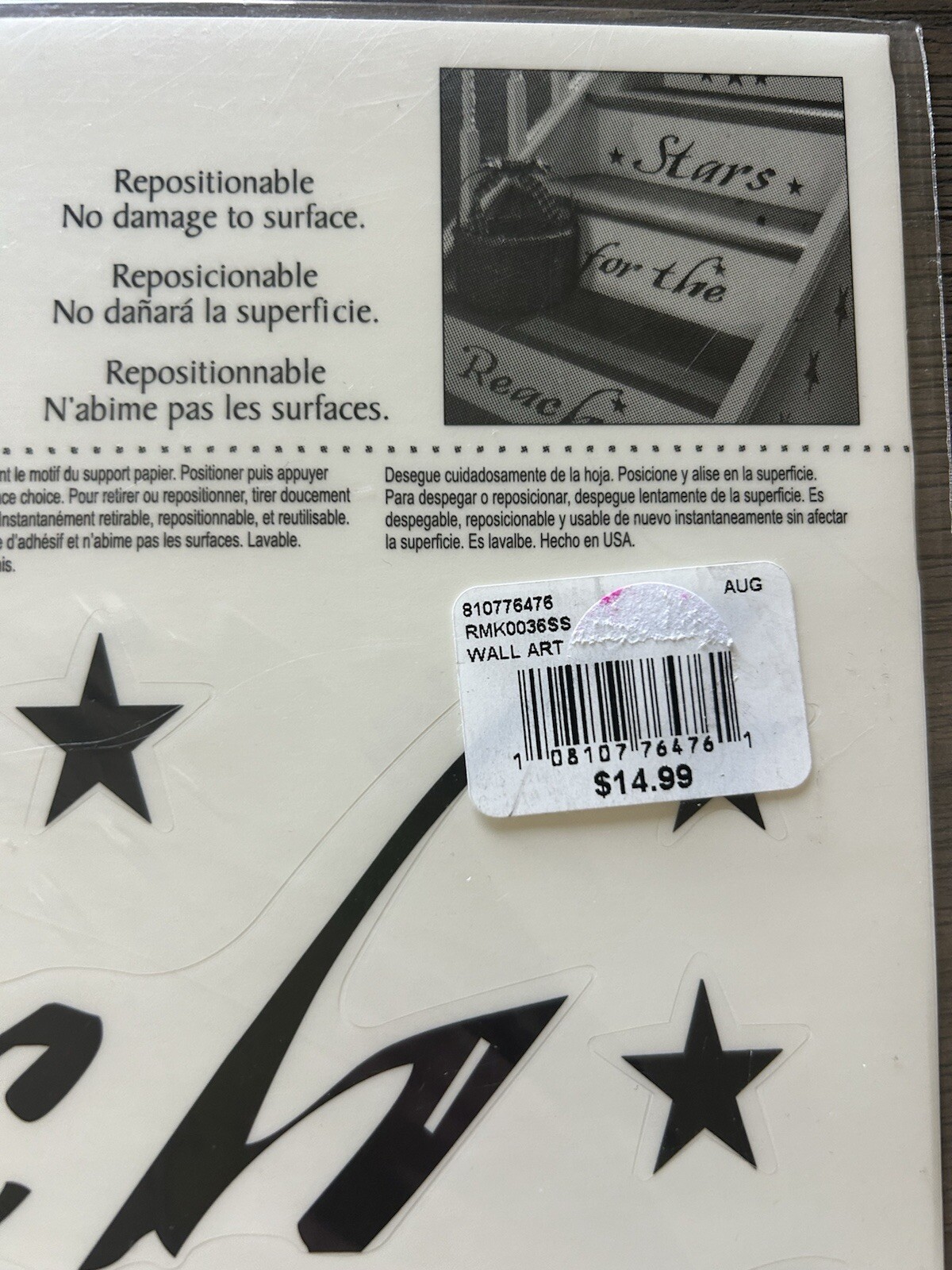 Reach For The Stars Peel & Stick Wall Decals Repositionable Classroom Decor