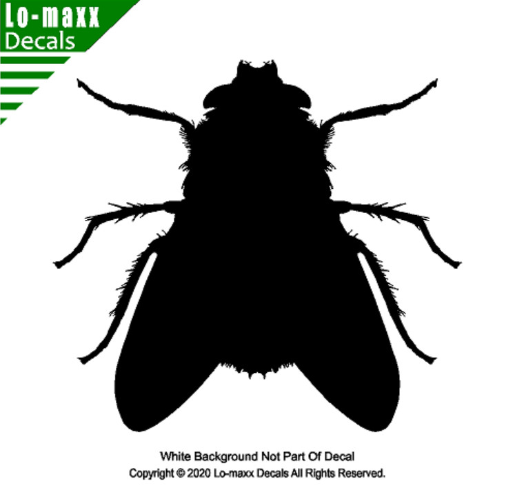 Fly Housefly Original Custom Graphic Art Superior Quality Die Cut Vinyl Decal