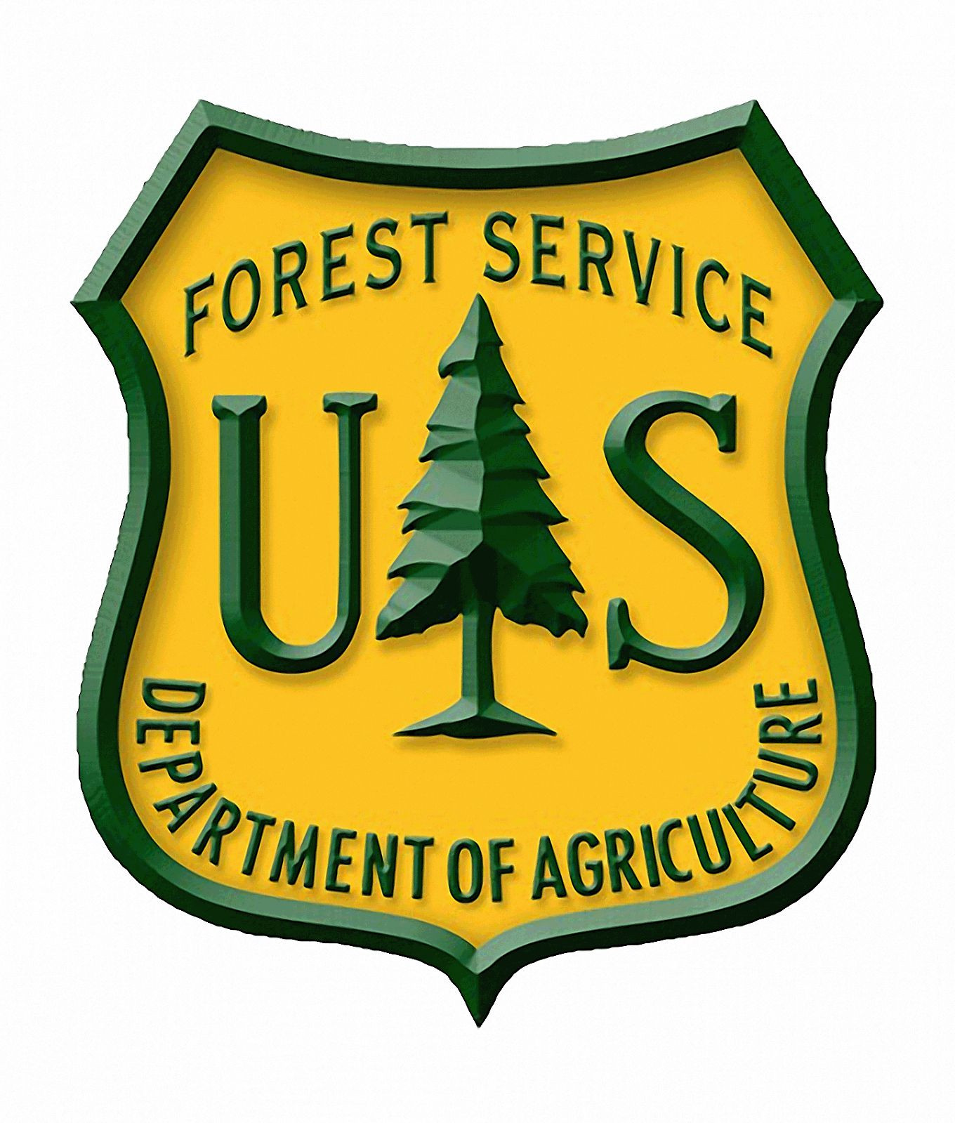 US Forest Service 3D (2 small or 1 Large)  Vinyl Decal