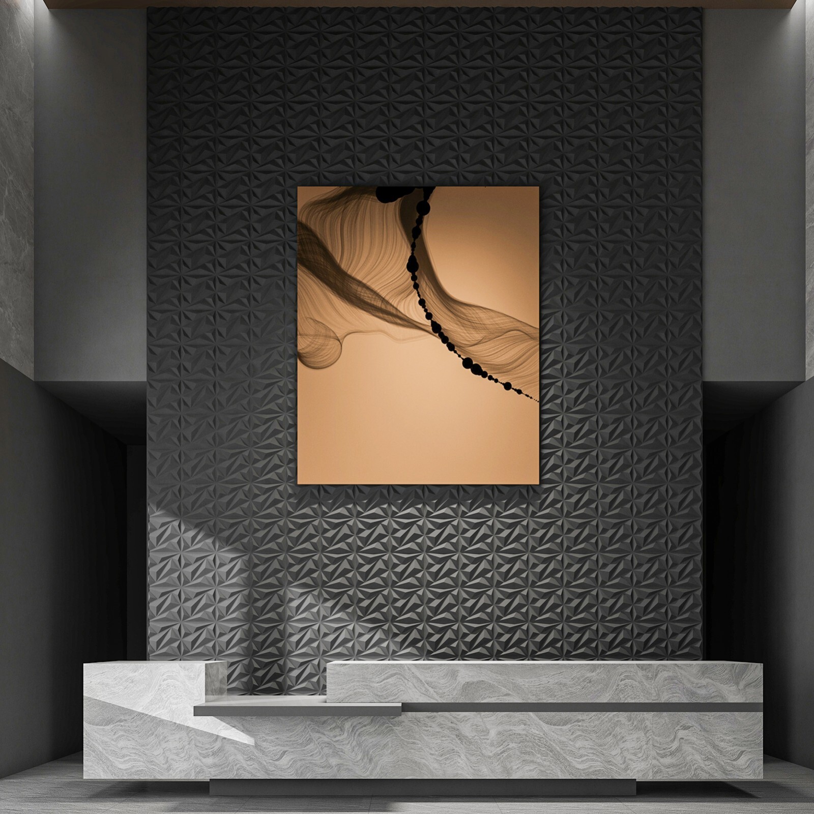 Art3d Dimensionally cut PVC ceiling and wall panels,12 pack or 33 pack