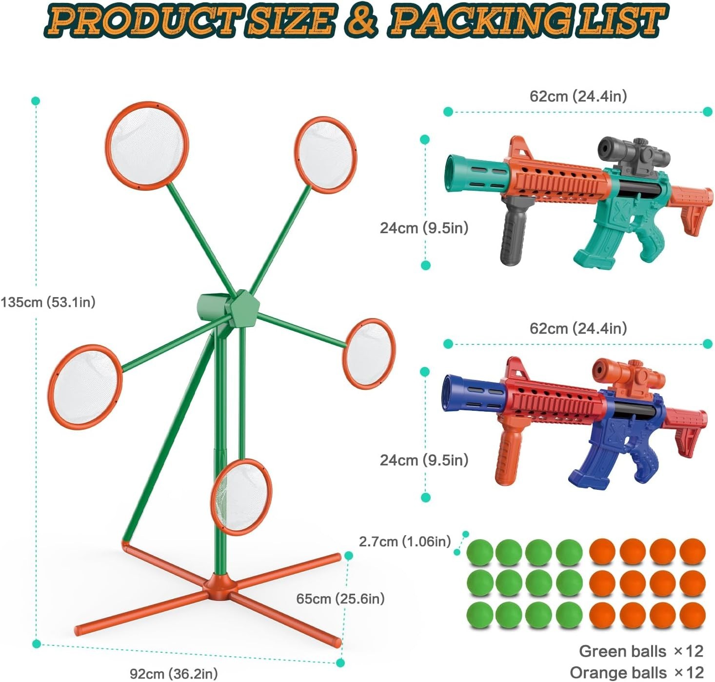 Shooting Games Toys for Age 5 6 7 8 9 10+ Year Old Boys, Kids Toy Sports & Outdo
