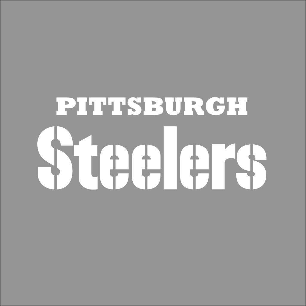 Pittsburgh Steelers #3 NFL Team Logo 1 Color Vinyl Decal Sticker Window Car Wall