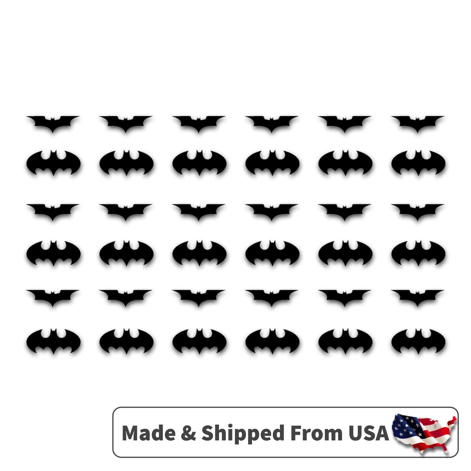 Batman Dark Knight Mini Logos 1″ inch Vinyl Stickers Decals Sheet 1″ in