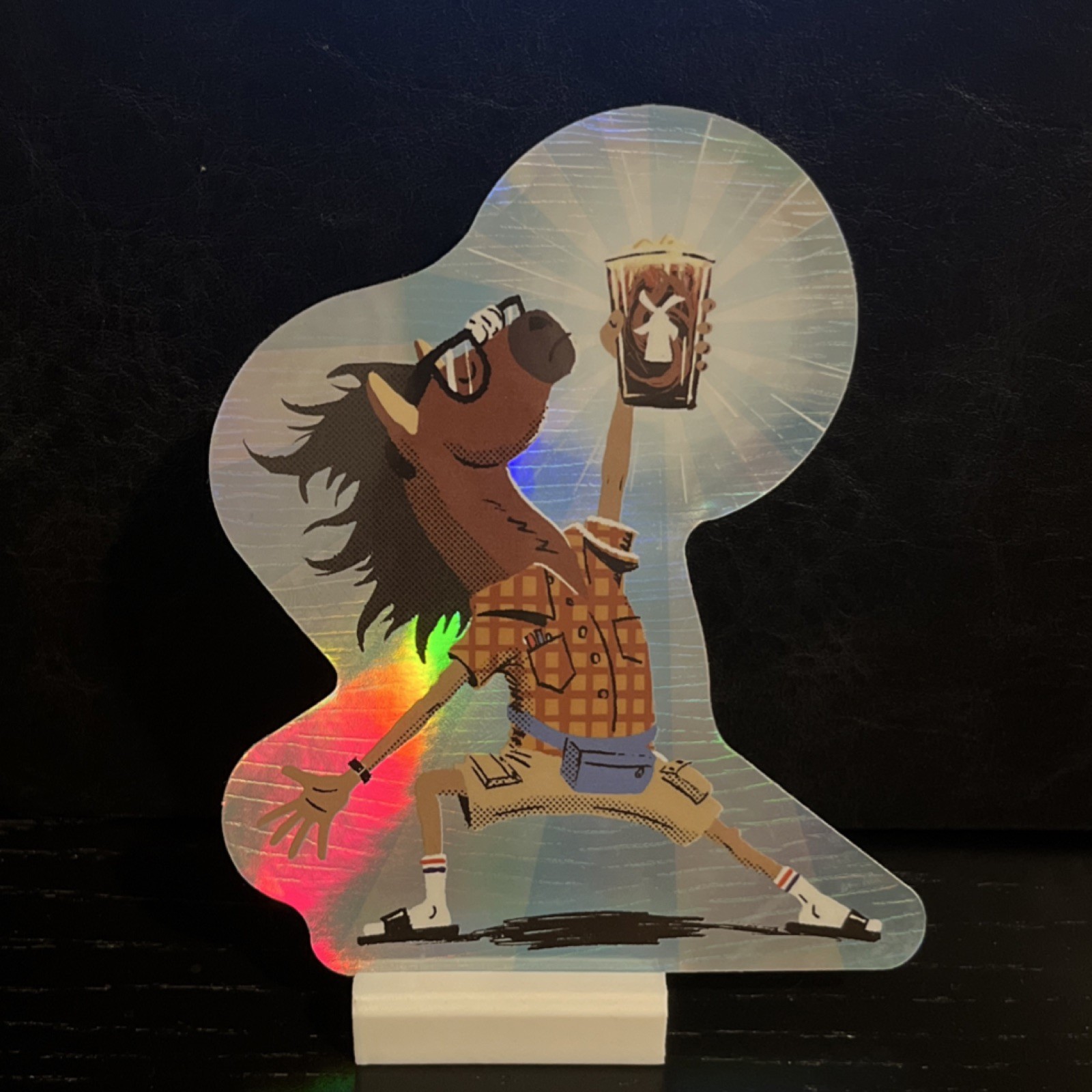 Dutch Bros Sticker – April 2023 – National Cold Brew Day – Hipster Horse