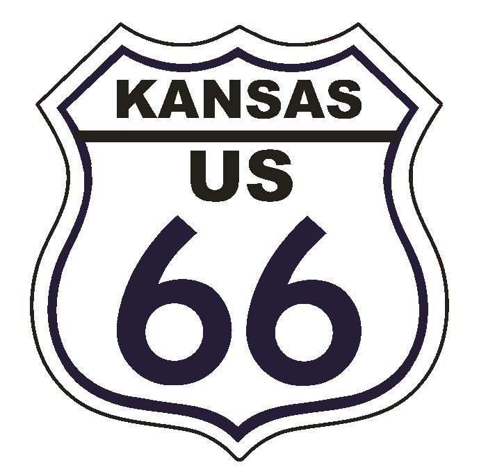 Kansas RT 66 Route 66 Sticker MADE IN THE USA D2885