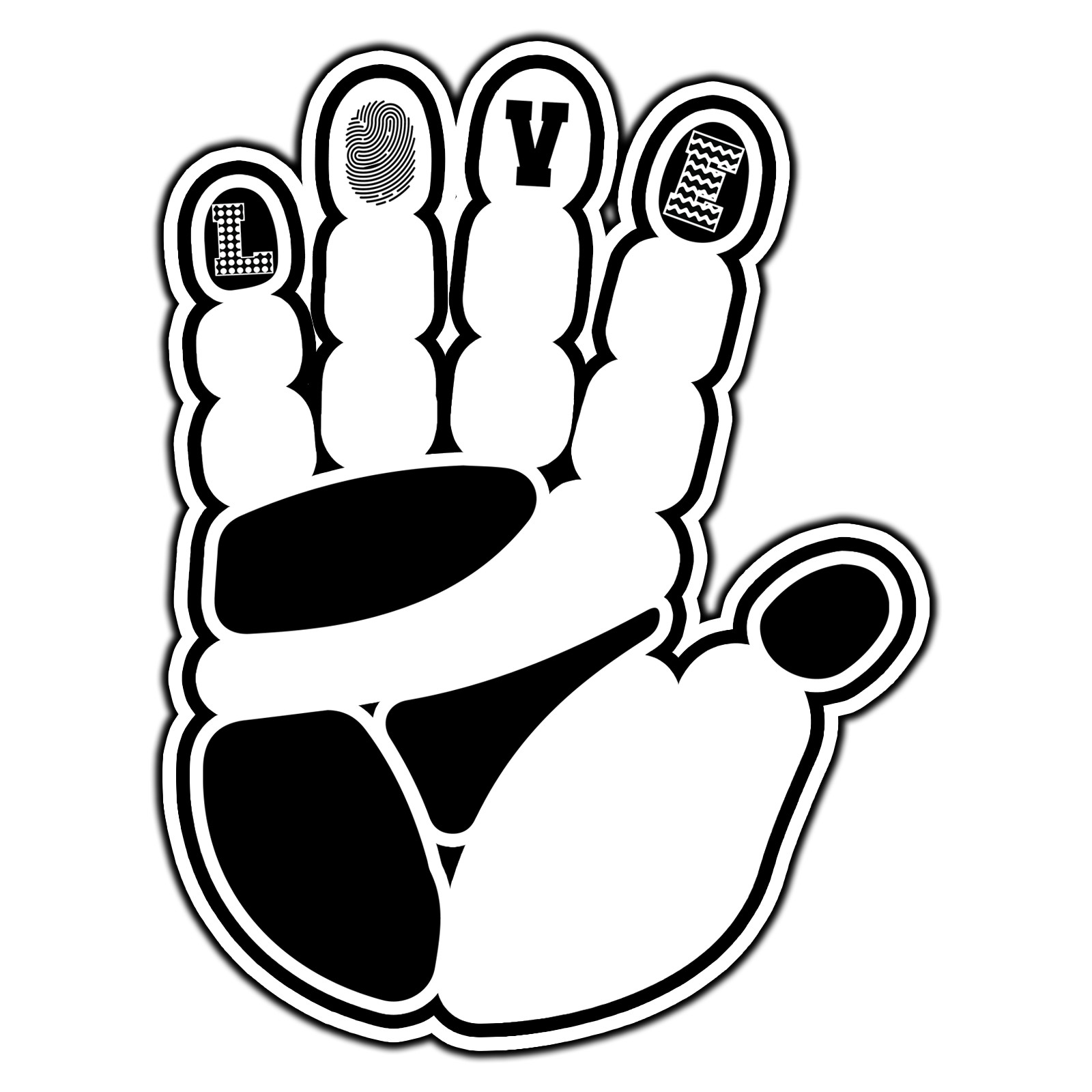 Brooklyn Nets Hand Love Logo #27 Basketball Fan Sticker Waterproof Vinyl Die-Cut