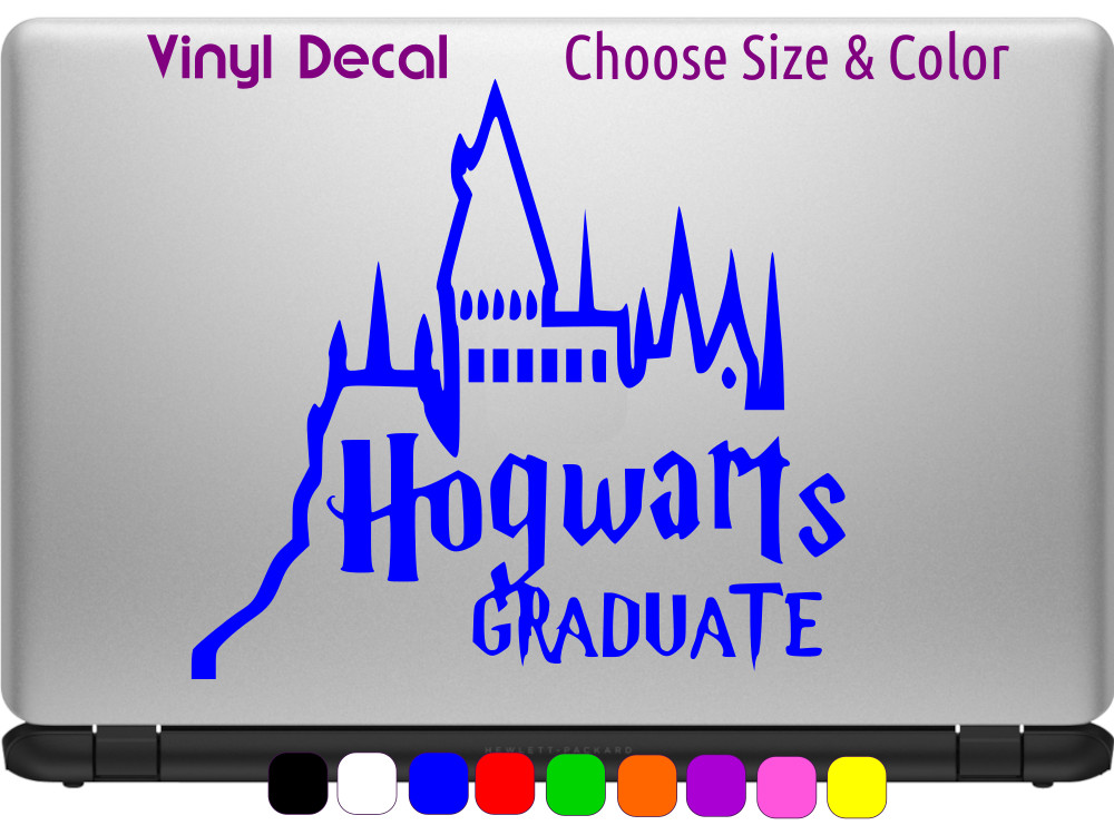 HOGWARTS GRADUATE Harry Potter Vinyl Window Decal Sticker CHOOSE SIZE COLOR