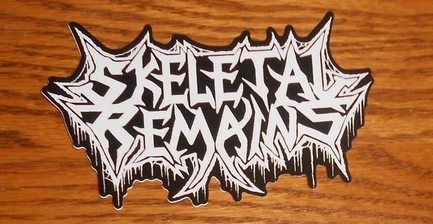 Skeletal Remains Sticker 5×3 Death Metal