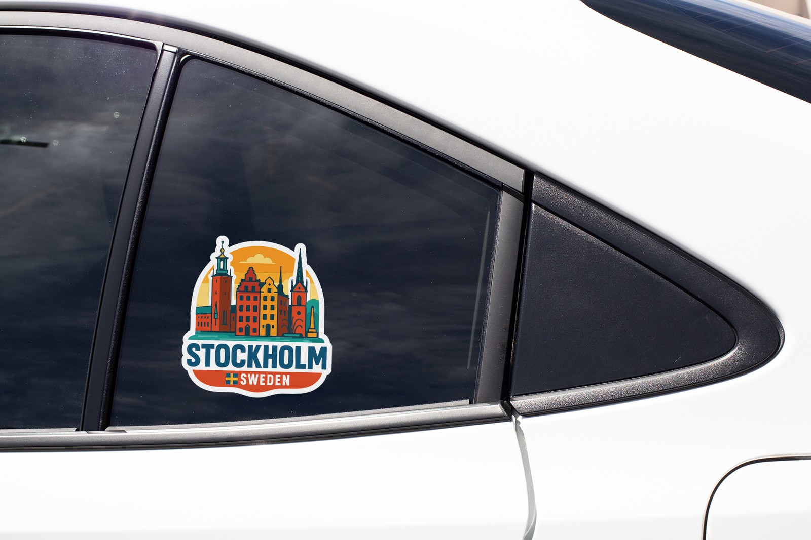 Stockholm Sweden Sticker Decal Vinyl Die-Cut City Skyline Landmark Design