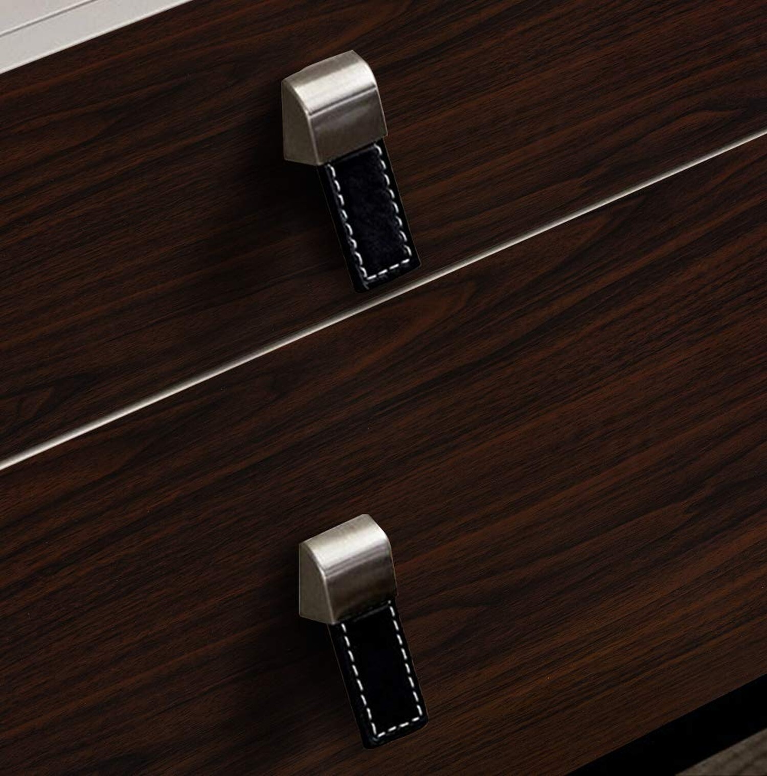 TOTIO Extra Wide Wood Grain Contact Paper Dark Brown 31.5x157in Thick Matte B…