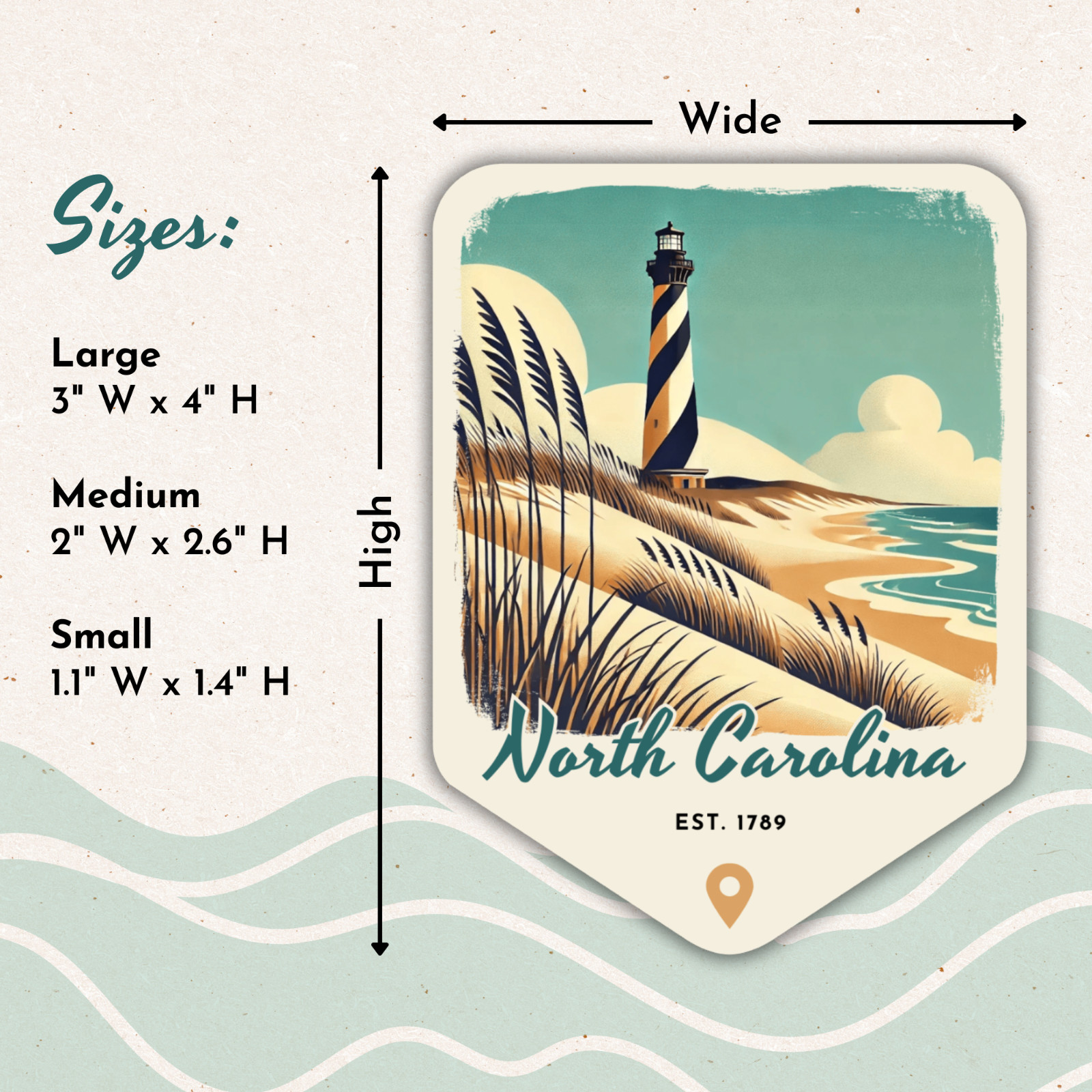 Death Valley National Park California Sticker Retro Style Waterproof Vinyl Decal