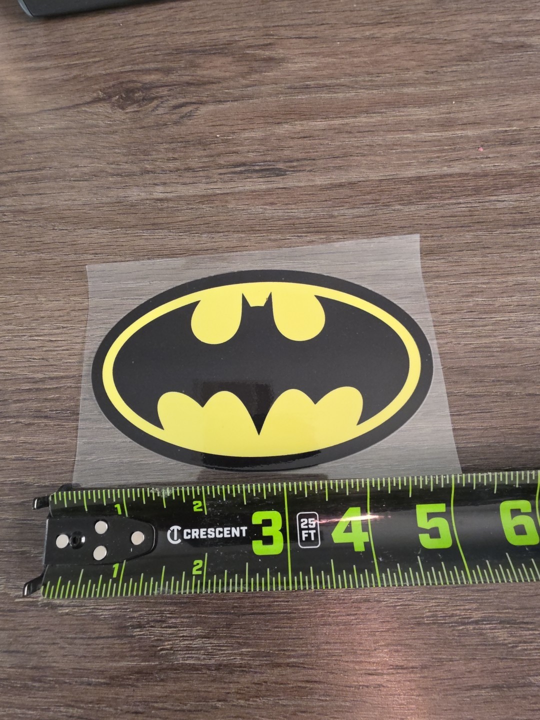 Batman Retro Vintage Raised UVDTF 3in Decal Made In The USA Waterproof