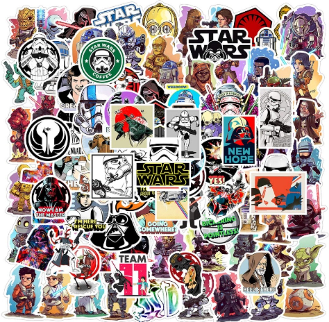 20 PCS Original Star Wars Movie Series Stickers 2 BRAND NEW