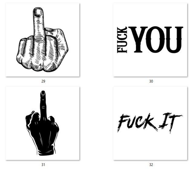 Adult Theme Decals 5″