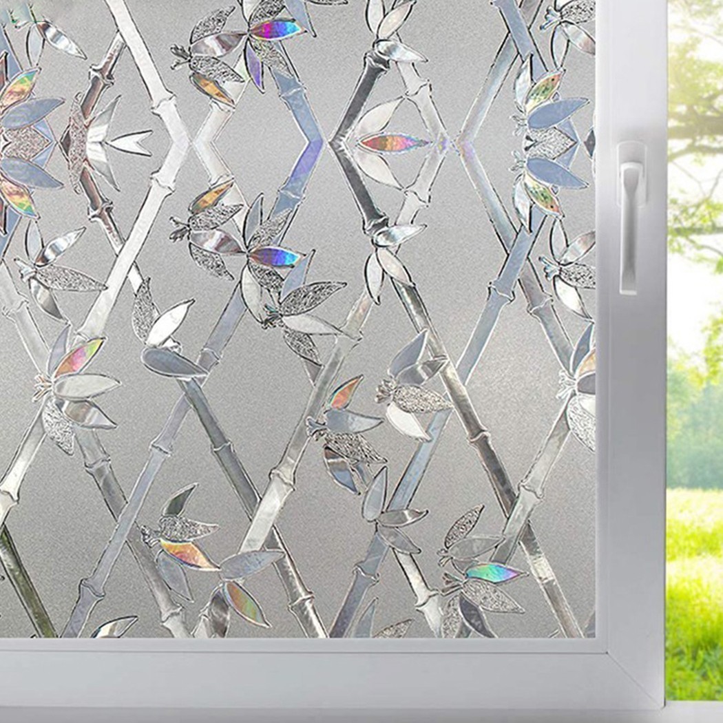 1X 45*100CM Privacy Glass Film Sticker Static Cling Stained Bathroom Home UK
