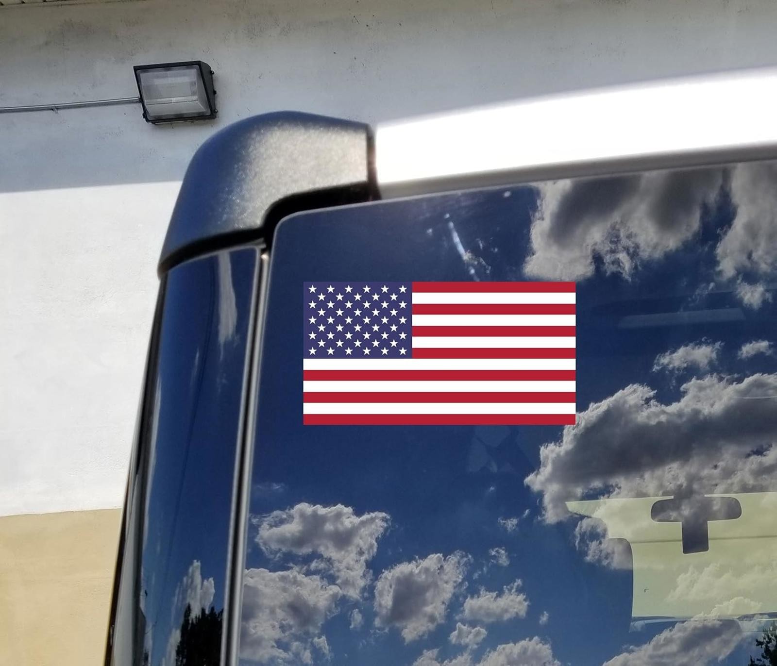 4.25″ x 8″ American Flag Premium Vinyl Sticker Decal Made in the USA