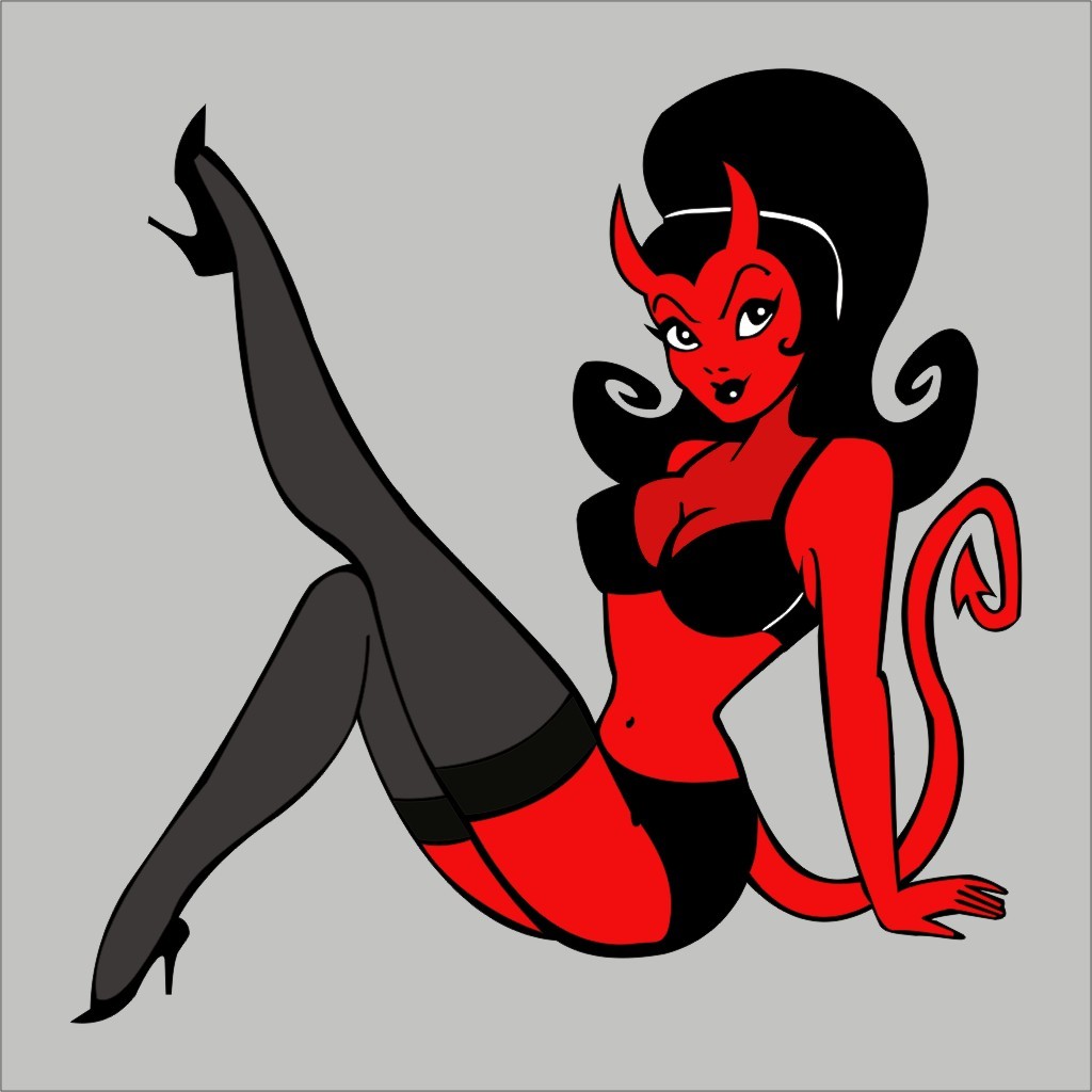 Devil Women Wall Car Window Vinyl Decal Sticker Misc Graphic