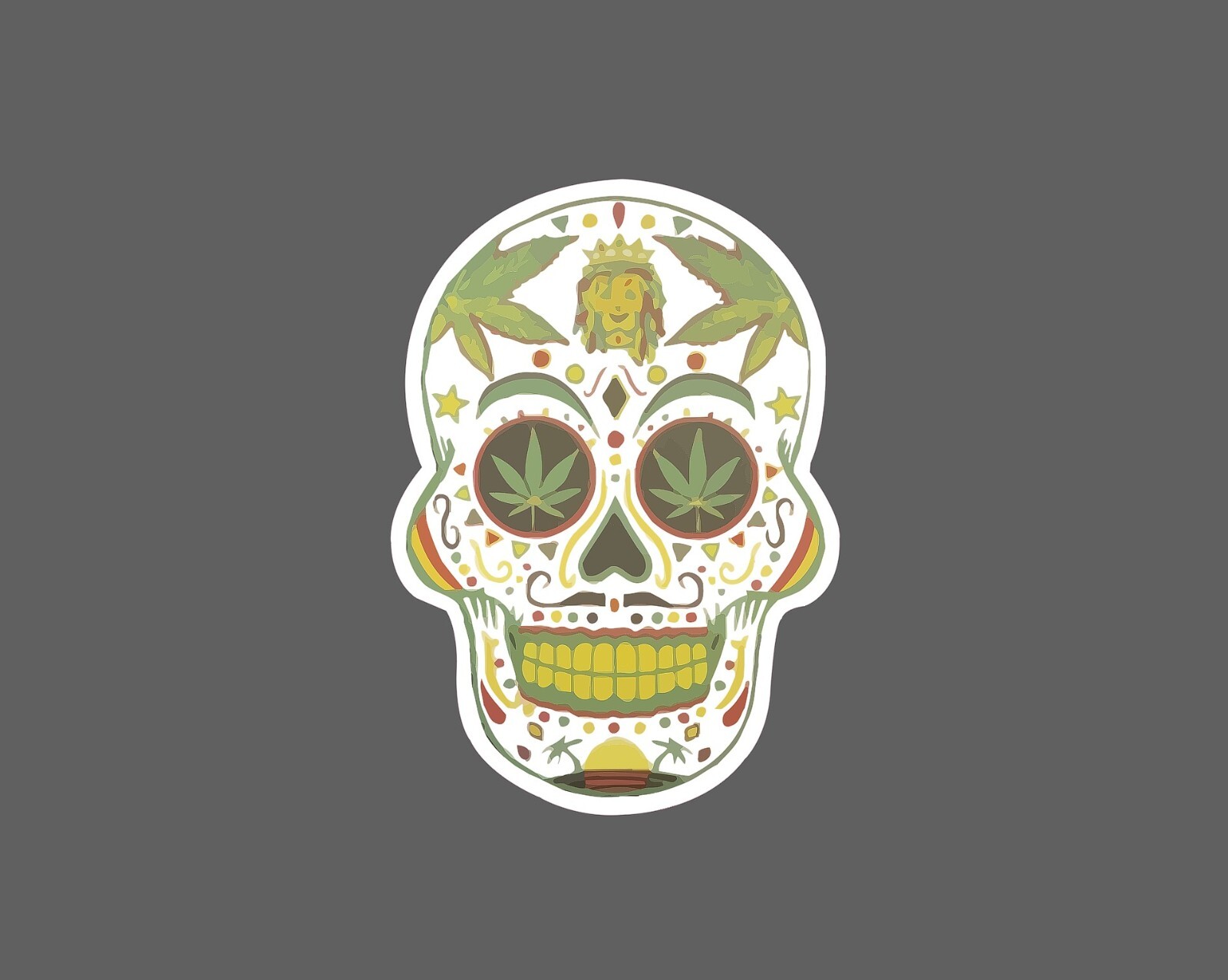 Sugar Skull Sticker 420 Lion Waterproof NEW – Buy Any 4 For $1.75 EACH Storewide