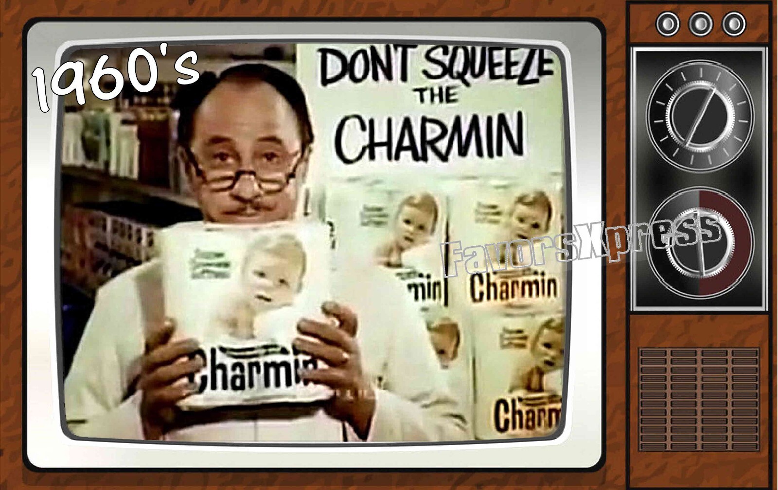 1970’s Charmin Mr Whipple Commercial Classic TV Show PHOTO MAGNET 4 X 2.5 INCHES