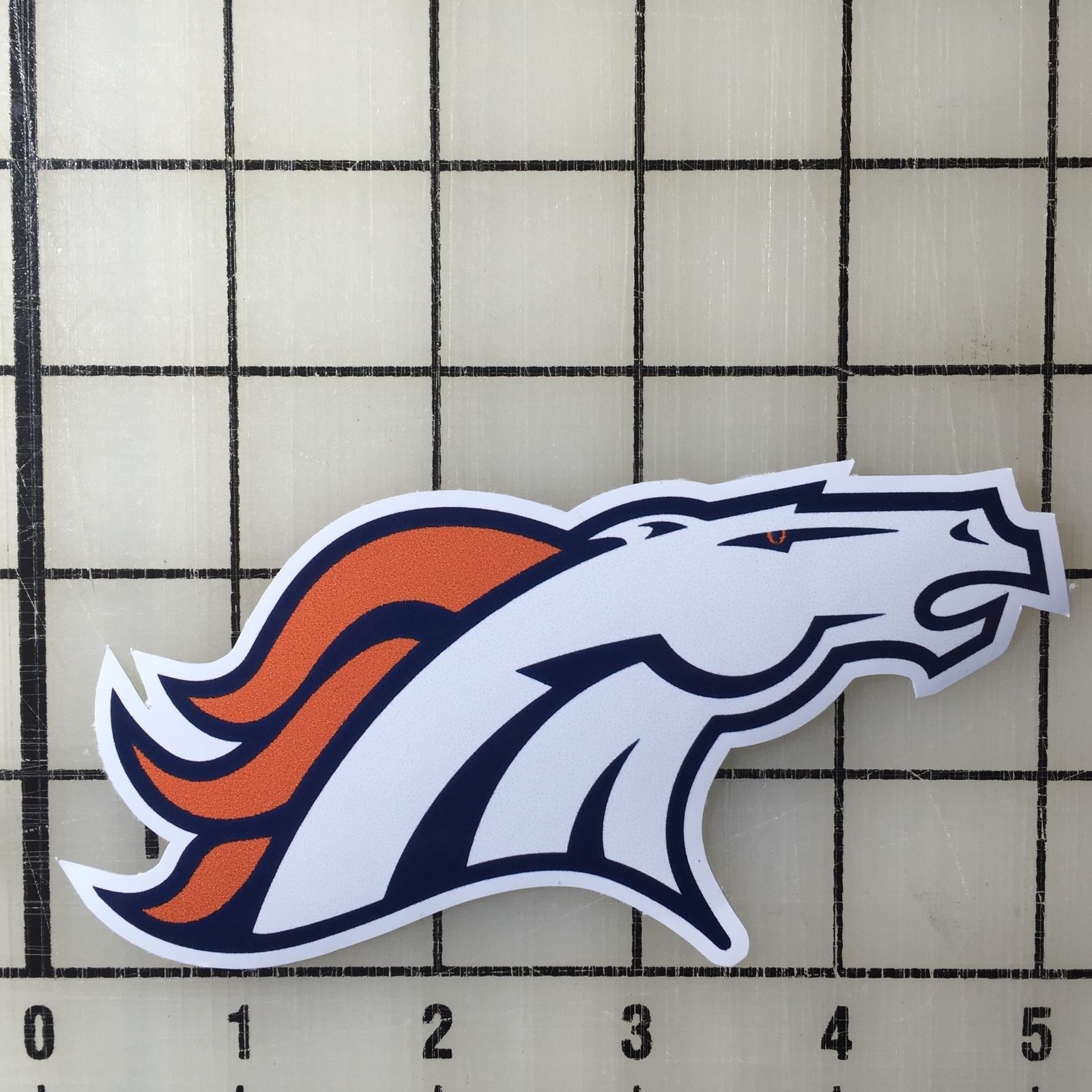 Denver Broncos 5″ Wide Multi-Color Vinyl Decal Sticker – BOGO