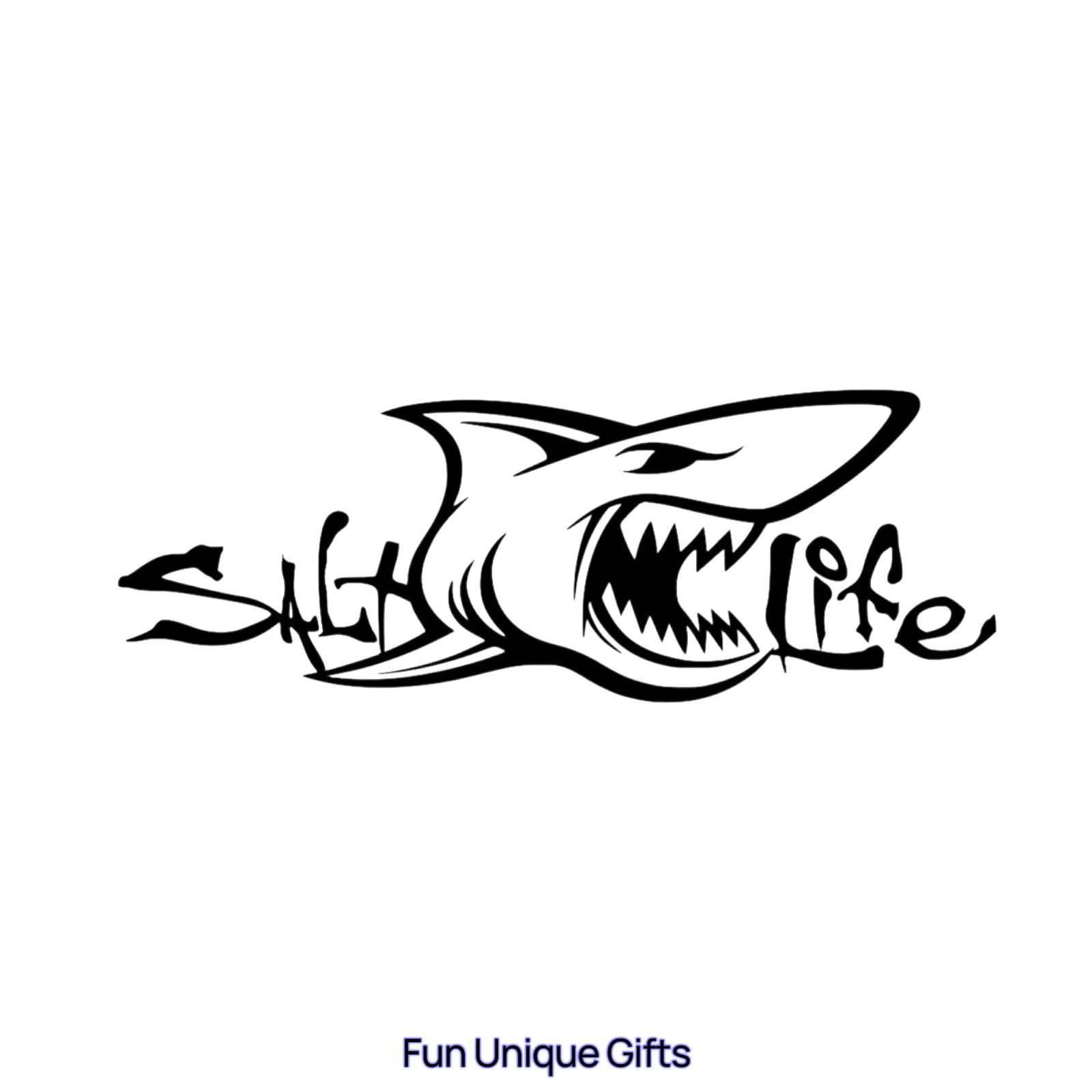 Salt Life Shark Vinyl Decal Sticker -Multiple Colors & Sizes- SHIPS FREE!