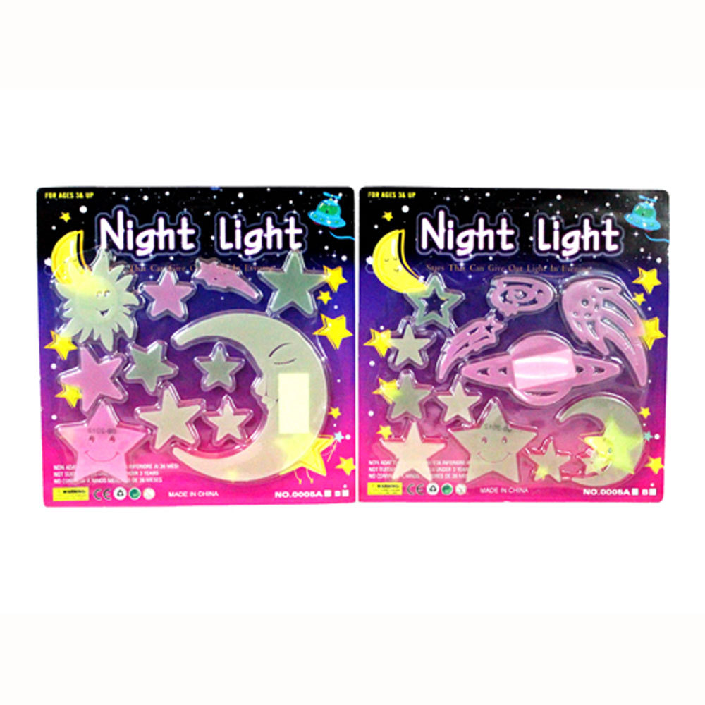 23 Piece Glow In The Dark Stars Moon Sun Planet Decor Room Wall Ceiling Stickers