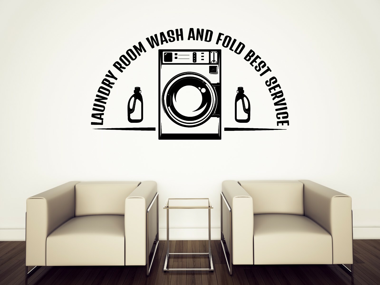 Wall Sticker Vinyl Decal Laundry Room Logo Cleaning Wash Dry Service (n1478)