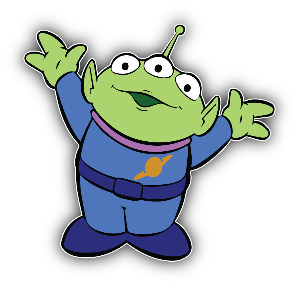 Toy Story Cartoon Aliens Sticker Bumper Decal – ”SIZES”