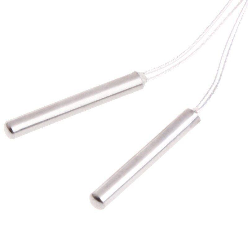 Easy to Measure 4mm x30mm Adjustable Lot Pt1000 Temperature Sensings 2Pcs Set
