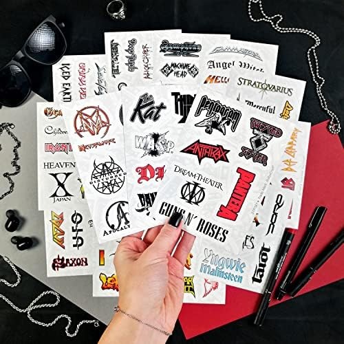 100Pcs Heavy Metal Band Stickers, Rock Stickers, Heavy Metal Gifts for Men and W