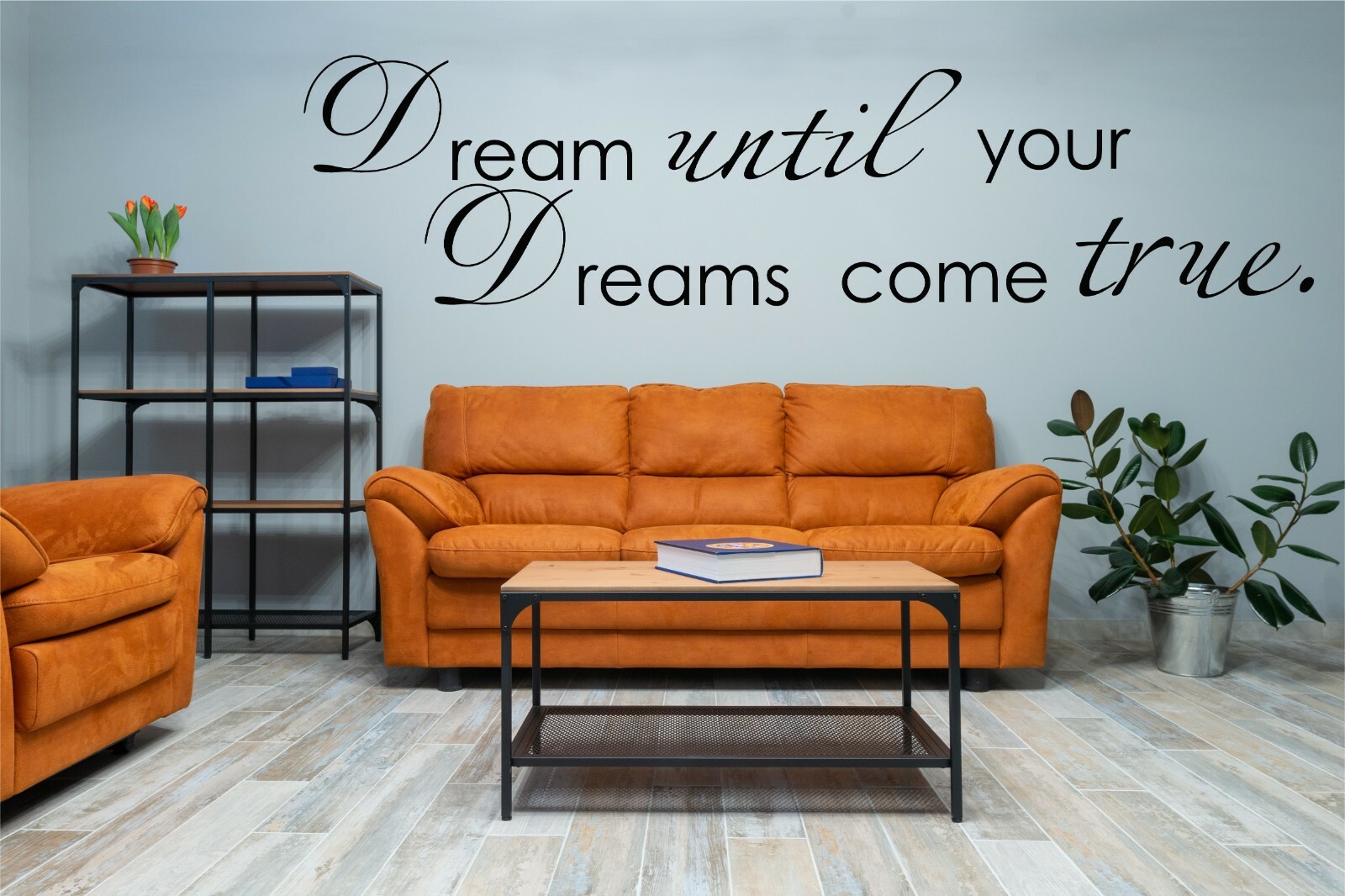 Dream Until Your Dreams Come True Quote Saying Wall Sticker Home Decal Decor
