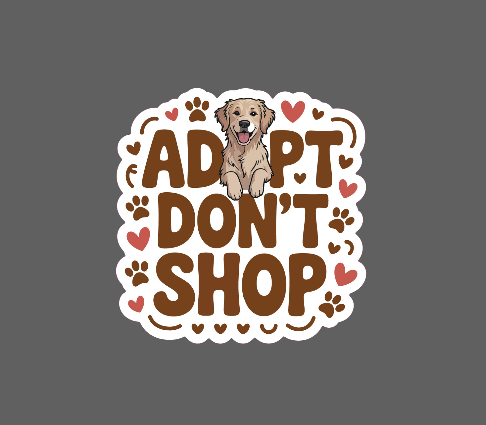 Adopt Don’t Shop Sticker Dog Cat Animals Pet Friend Gift Waterproof NEW