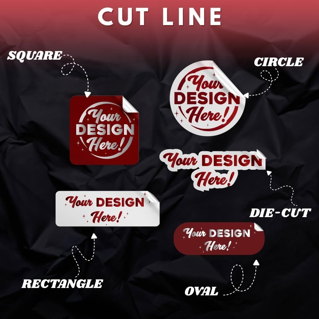 Custom Logo Label Packaging Personalized Vinyl Weather Waterproof Decal Stickers
