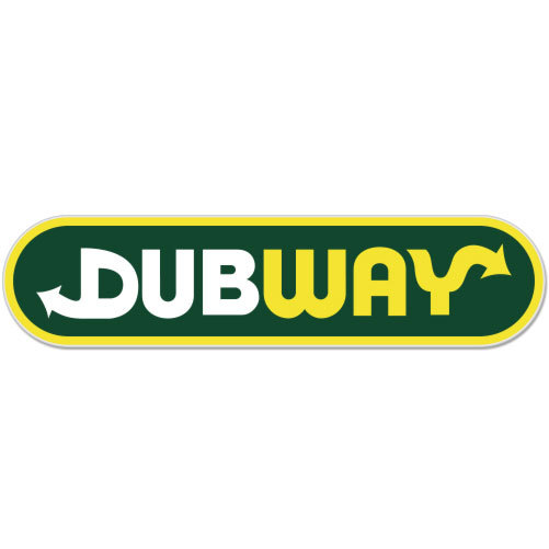 Dubway Dub car bumper sticker decal 8″ x 2″