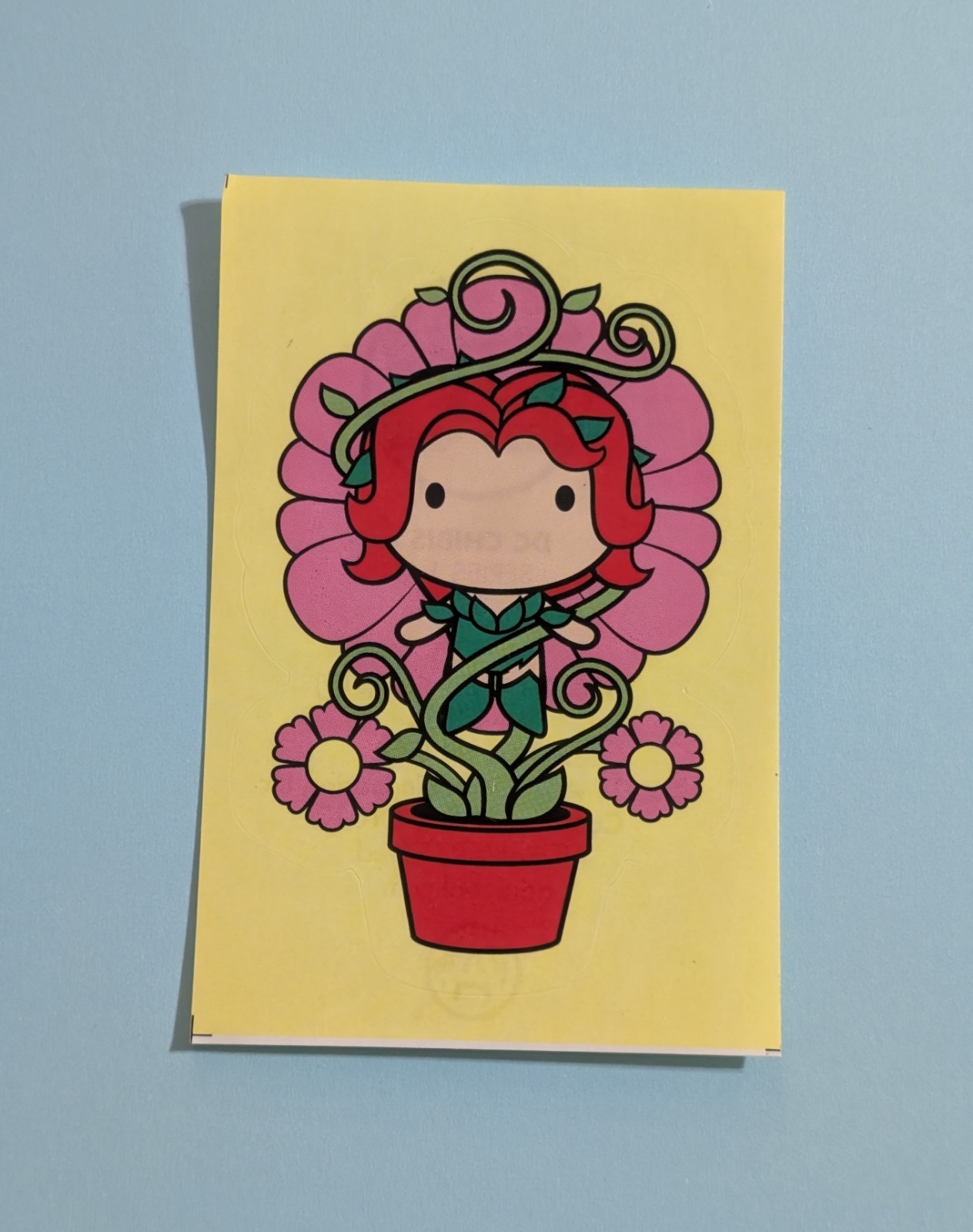 Poison Ivy Vending Sticker – 2019 DC Chibis Series 1 – Comic Book Villain Plant