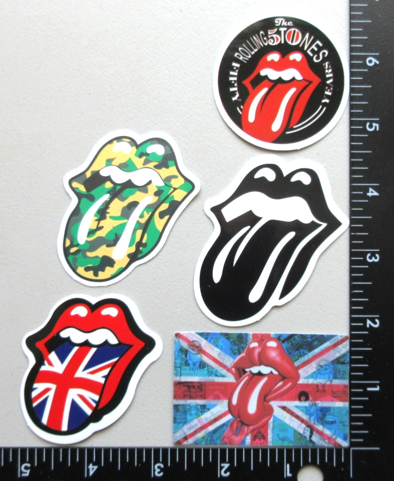 🔥THE ROLLING STONES ROCK BAND MUSIC TONGUE LOGO COLLECTIBLE STICKERS