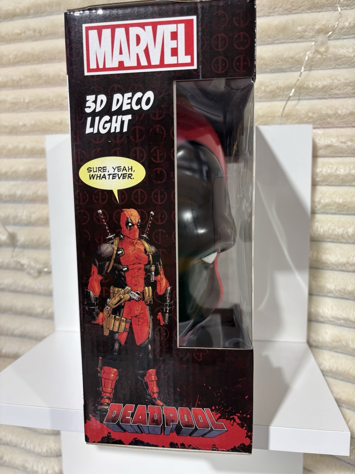 Deadpool 3D Deco Light LED Bulbs And Wall Sticker