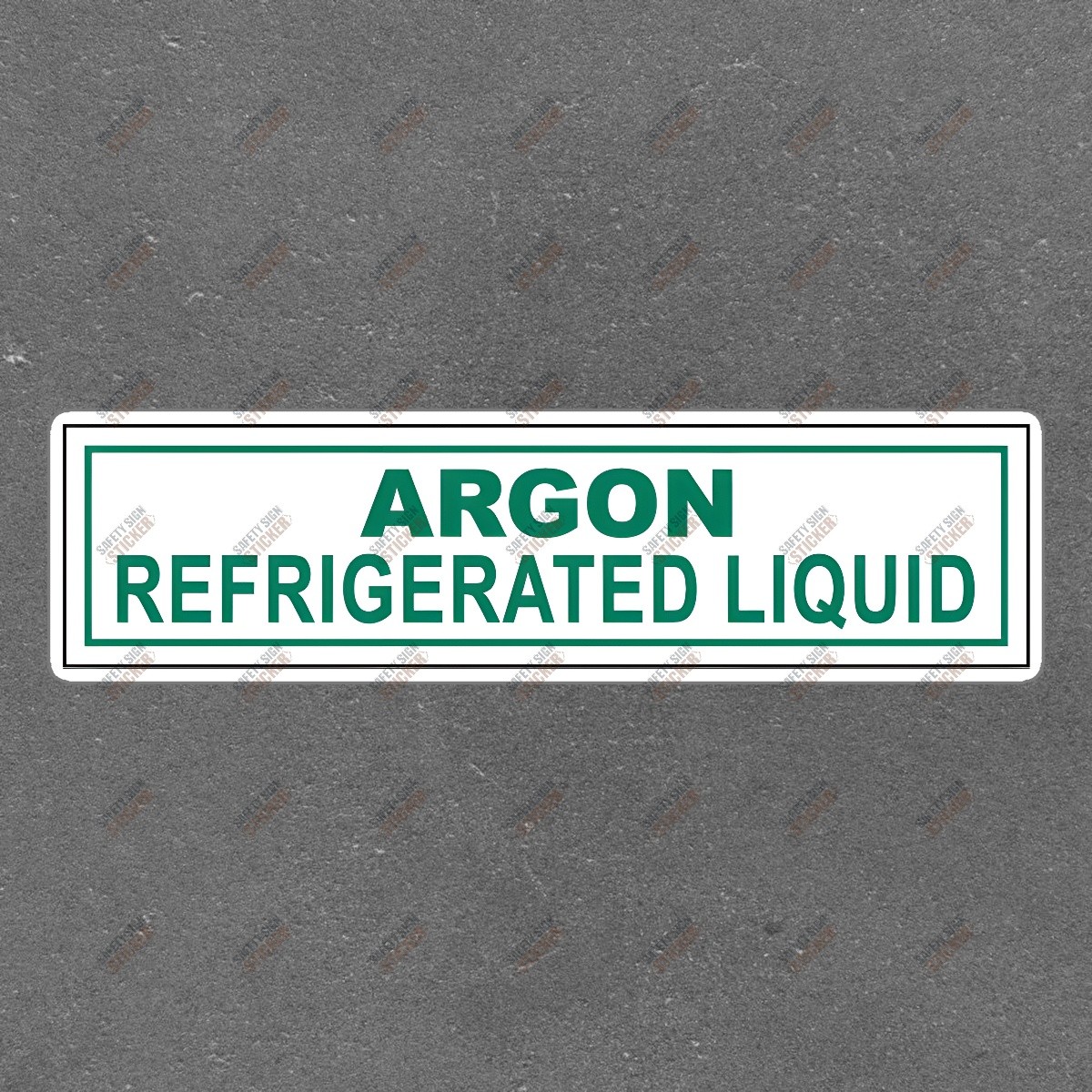ARGON Refrigerated Liquid Safety Sign Sticker OSHA Compliant Warning #998518