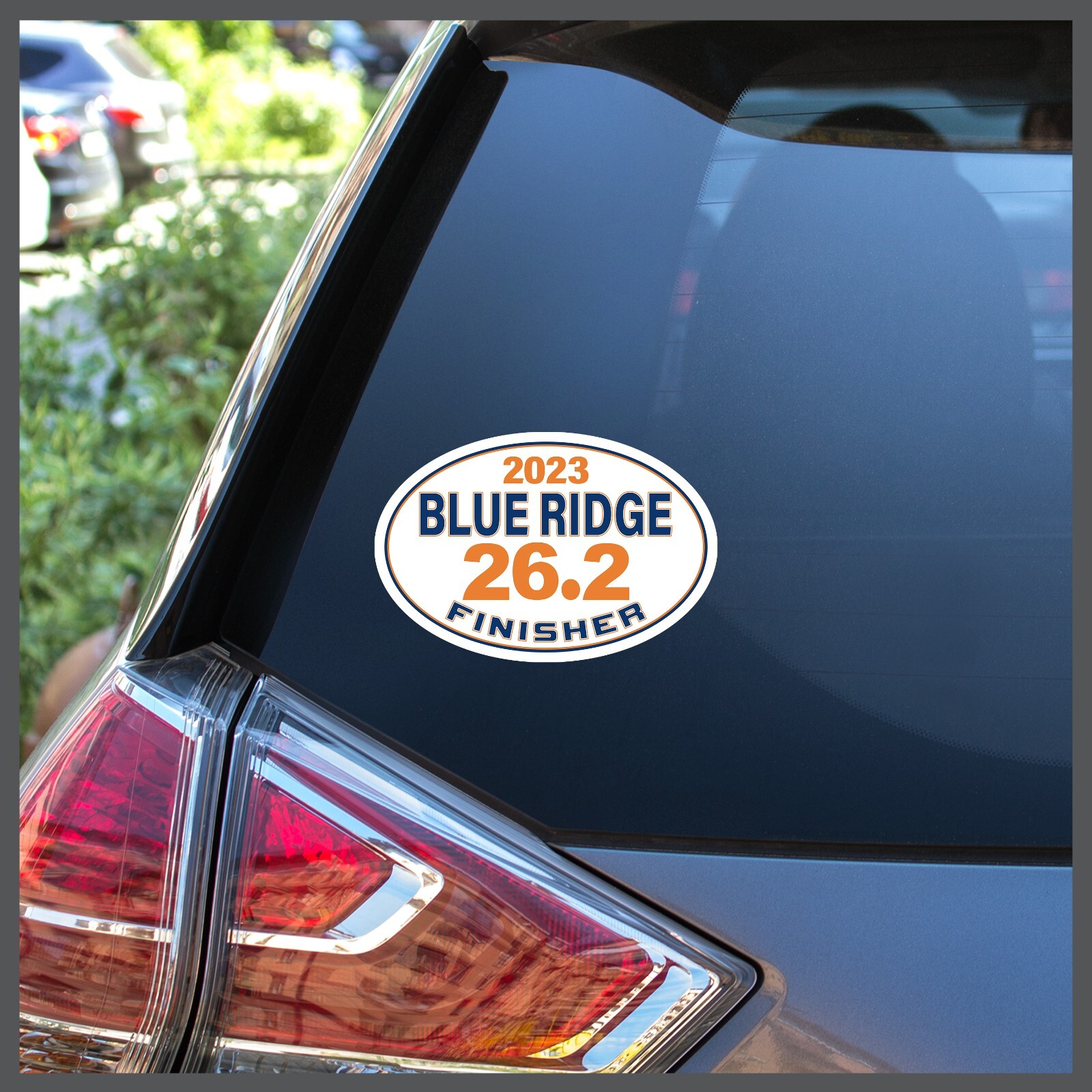 Blue Ridge Marathon 26.2 Finisher CUSTOM YEAR Removable Decal or Car Magnet