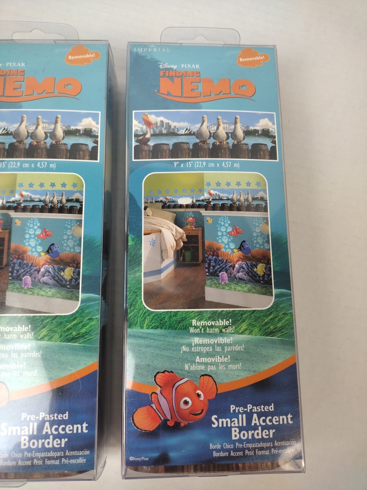 2 Pack Finding Nemo VTG Self-Stick Wall Border 9″ x 15′ Nursery Kids Room- NEW