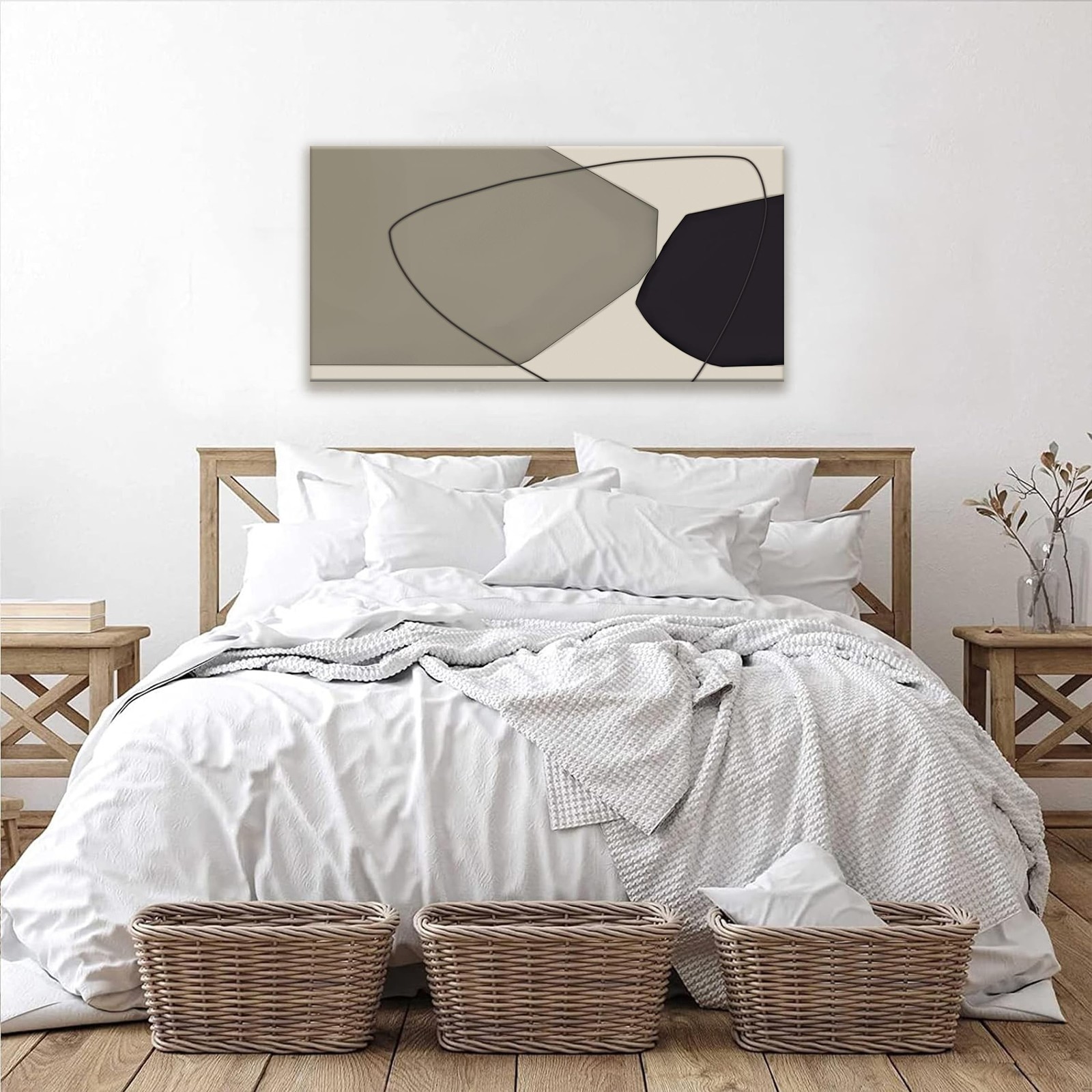 Abstract Wall Art Decor Canvas Art Wall Decor Minimalist Wall Art Geometric C…