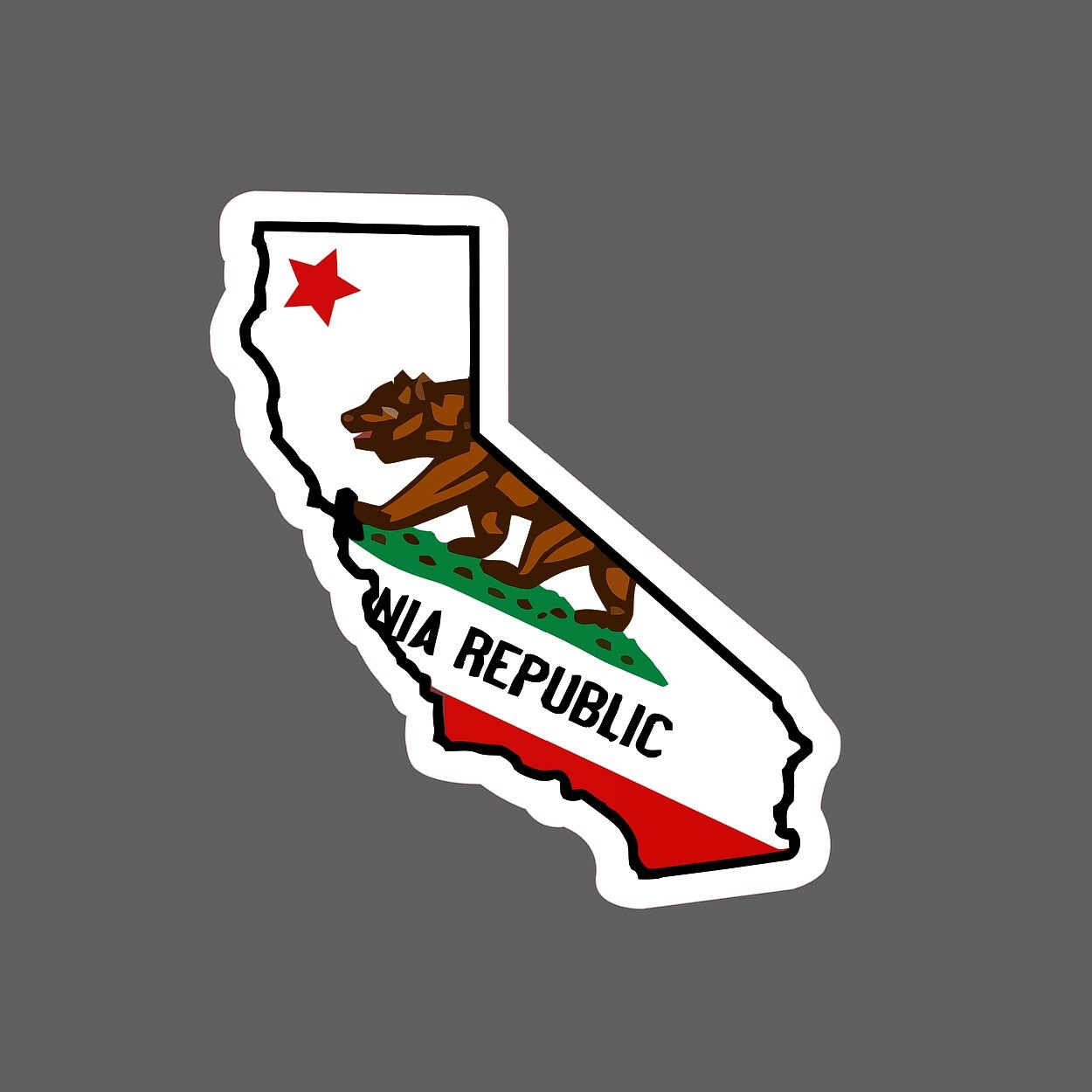 California Sticker State Flag Waterproof – Buy Any 4 For $1.75 Each Storewide!