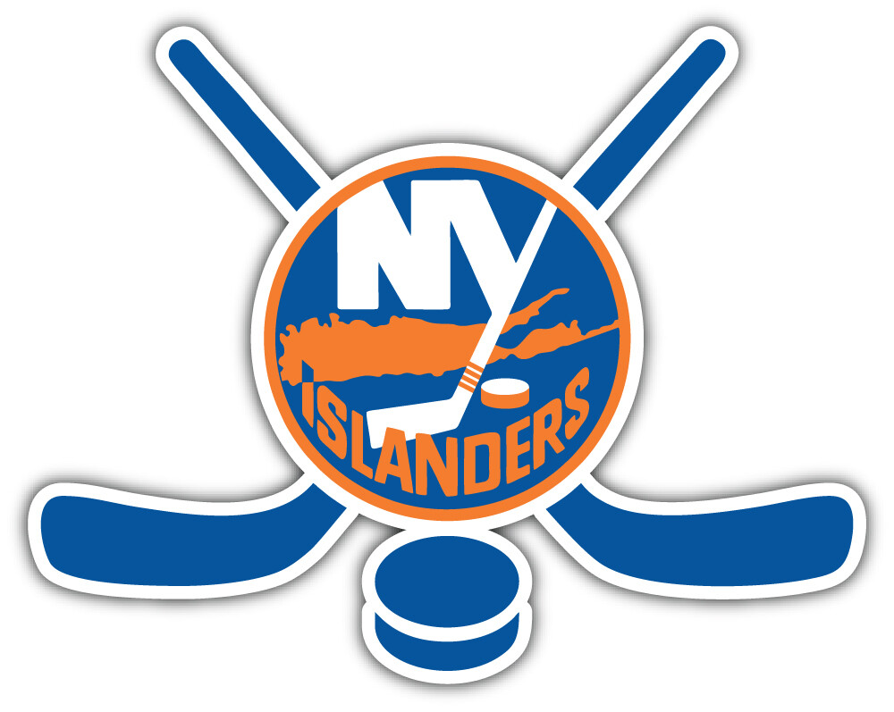 New York Islanders Sticks NHL Sport Car Bumper Sticker Decal “SIZES”