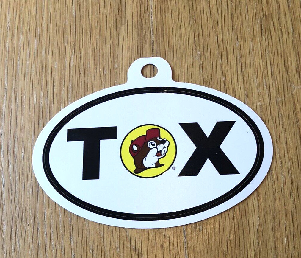 Buc-ee’s Sticker Advertising Logo – Logo, TX – Texas 2.75 x 4.25 Oval