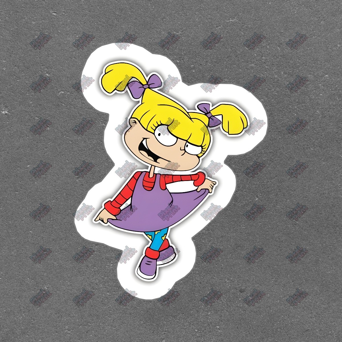 Cute Angelica Pickles Vinyl Sticker Rugrats Decal Perfect for #449547