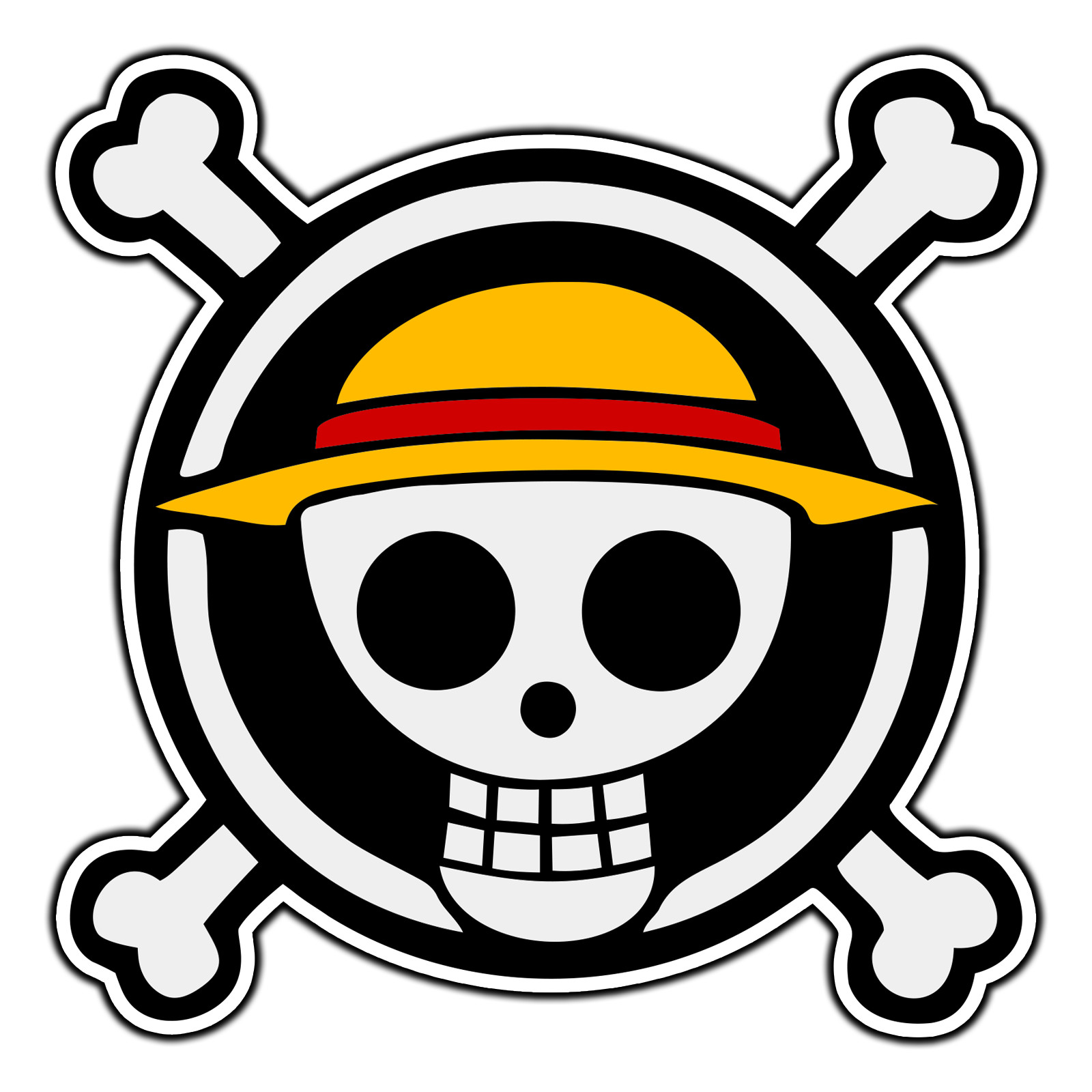 #3931 One Piece Skull Mugiwara Flag #3 Pirate Sticker Waterproof Vinyl Decal