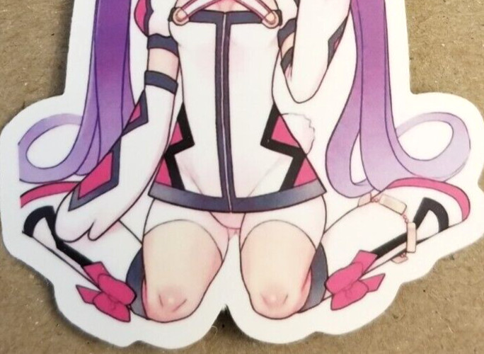 Bunny Girl Sticker Purple Halloween Rabbit Waifu Idol Anime Manga Pin Up Pinup