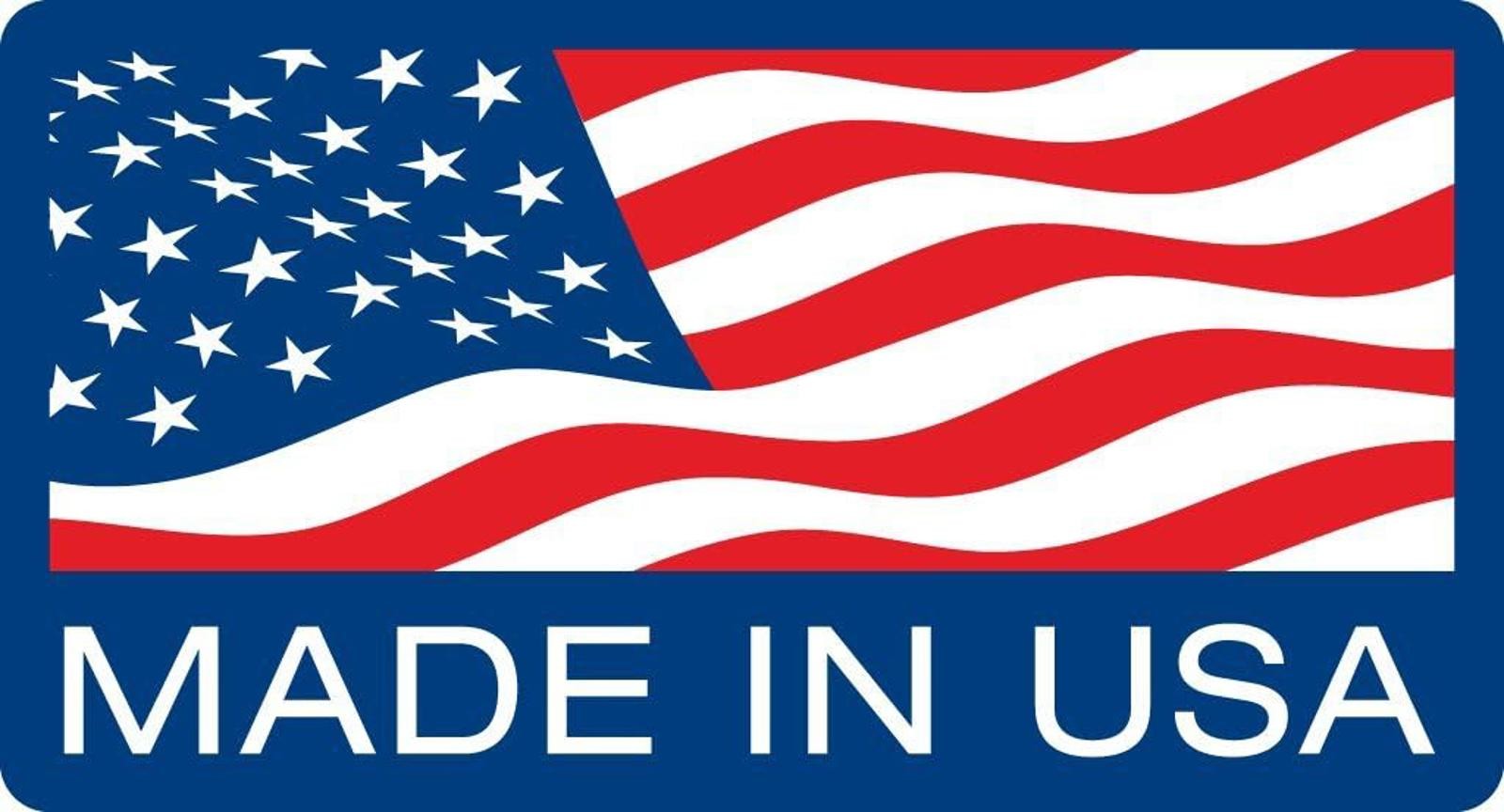 4.25″ x 8″ American Flag Premium Vinyl Sticker Decal Made in the USA
