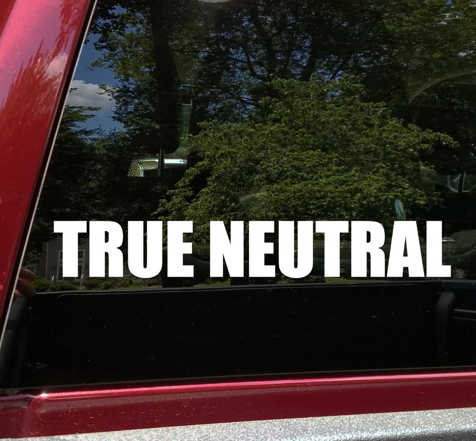 True Neutral Vinyl Sticker – RPG Role Playing Character Alignment V1 – Decal