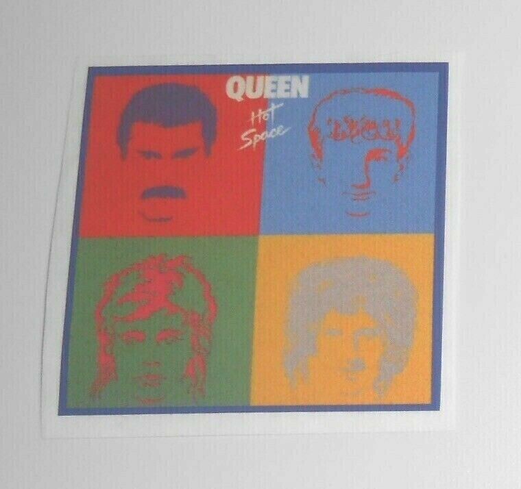 Queen Hot Space Small Sticker (square) 1.5×1.5 Freddie Mercury